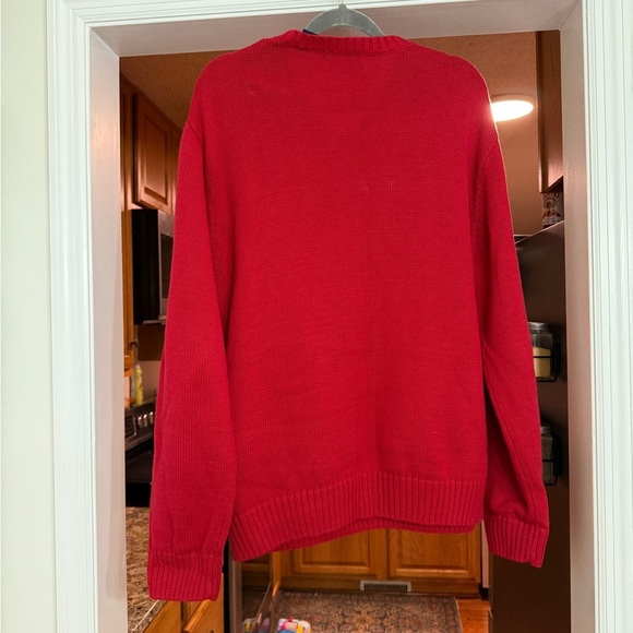 Chaps Polo Ralph Lauren Red Logo Knit Sweater Size XL Men’s - Picture 2 of 3